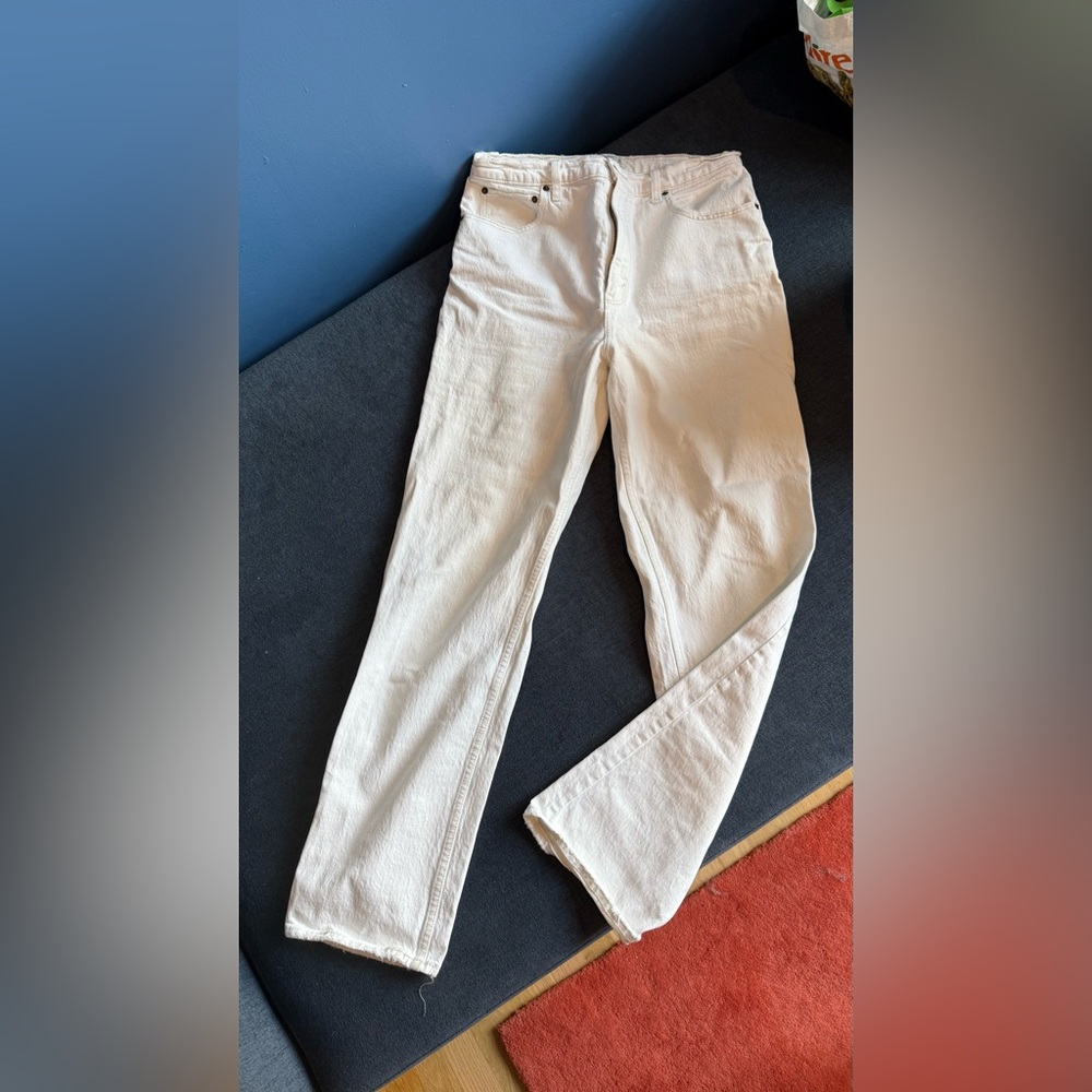 Abercrombie & Fitch ‘90s Straight White Jean Size 12